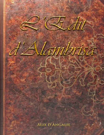 L'Édit d'Alambrisa (French Edition) d’Alix d'Angalie, couverture du livre