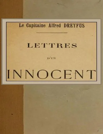 Lettres d'un innocent d’Alfred Dreyfus, couverture du livre