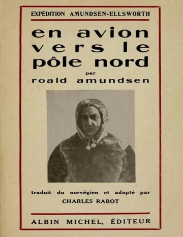 En avion vers le pôle nord de Roald Amundsen, couverture du livre