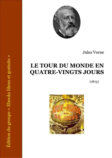 Le tour du monde en 80 jours de Jules Verne, couverture du livre