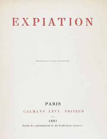 Expiation de Dora Melegari, couverture du livre