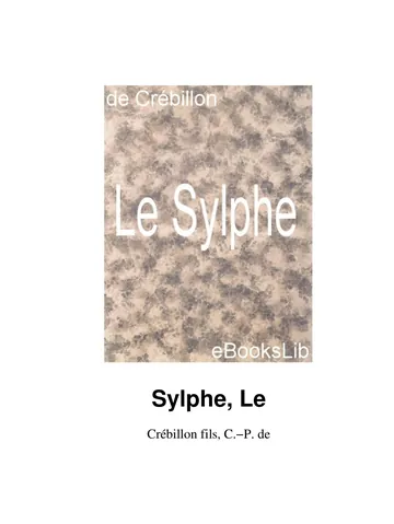 Sylphe, Le de C.-P. de Crébillon fils, couverture du livre