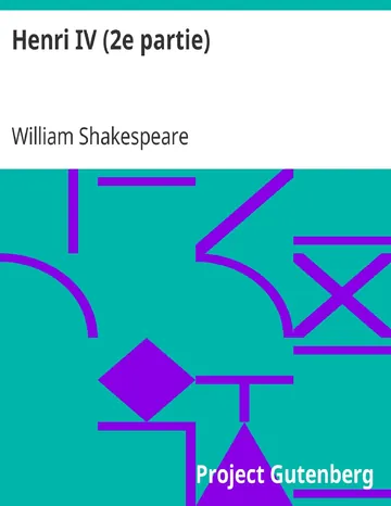 Henri IV (2e partie) de William Shakespeare, couverture du livre