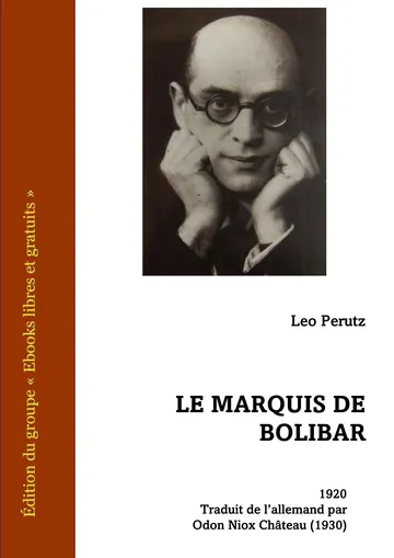 Le Marquis de Bolibar de Leo Perutz, couverture du livre