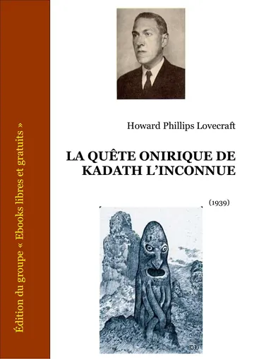 La Quête Onirique de Kadath l'Inconnue d’H.-P. LOVECRAFT, couverture du livre