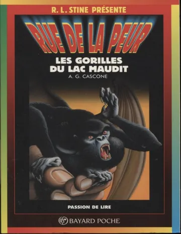 Les gorilles du lac maudit d’A. G. Cascone, couverture du livre