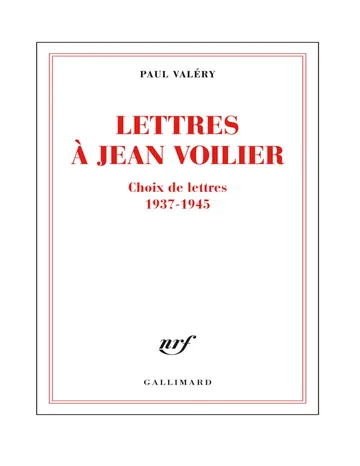 Lettres à Jean Voilier de Paul Valéry, couverture du livre