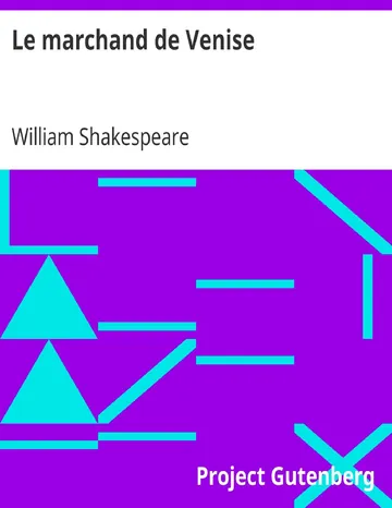 Le marchand de Venise de William Shakespeare, couverture du livre