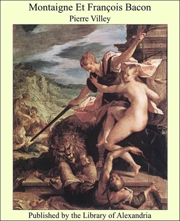 Montaigne et François Bacon de Pierre Villey, couverture du livre