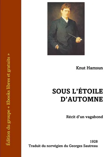 Sous l’étoile d’automne de Knut Hamsun, couverture du livre