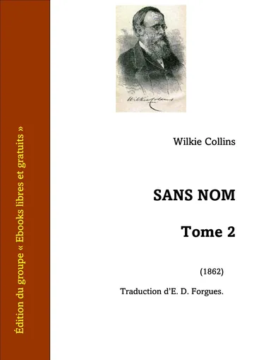 Sans NOM - Tome 2 de Wilkie Collins, couverture du livre