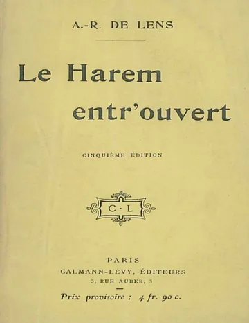 Le Harem entr'ouvert d’A. R. de Lens, couverture du livre
