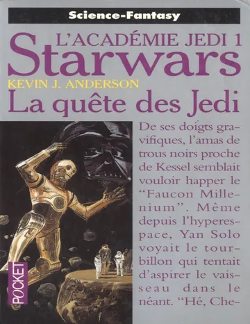 La quête des Jedi d’Anderson Kevin J, couverture du livre