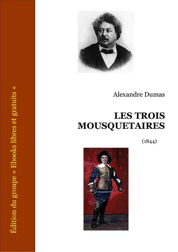 Les trois mousquetaires d’Alexandre Dumas, couverture du livre