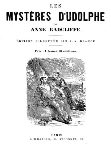Les mystères d'Udolphe d’Ann Ward Radcliffe, couverture du livre