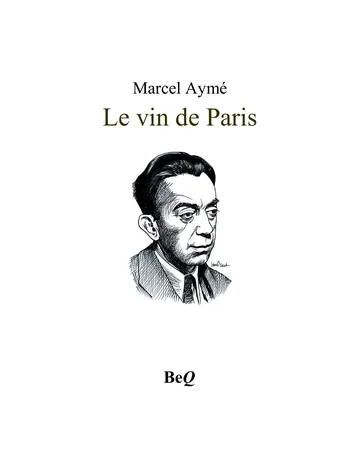 Le vin de Paris de Marcel Aymé, couverture du livre