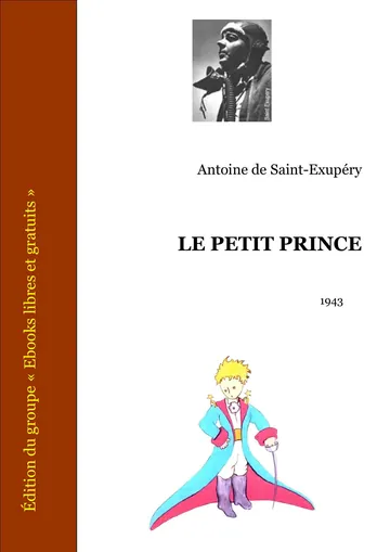 Le Petit Prince d’Antoine de Saint-Exupéry, couverture du livre