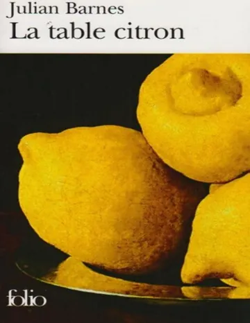La table citron de Julian Barnes, couverture du livre