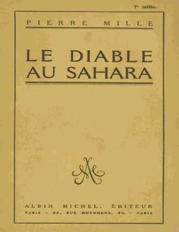 Le Diable au Sahara de Pierre Mille, couverture du livre