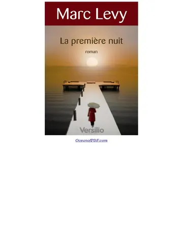 La Première nuit de Marc Levy, couverture du livre
