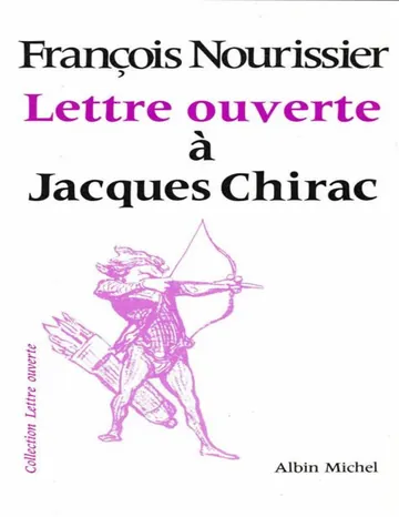 Lettre ouverte à Jacques Chirac de François Nourissier, couverture du livre