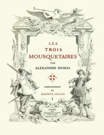 Les trois mousquetaires, Volume  1 (of 2) d’Alexandre Dumas, couverture du livre