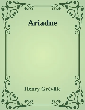 Ariadne d’Henry Gréville, couverture du livre