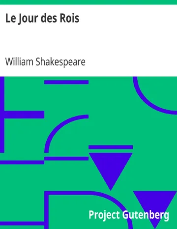 Le Jour des Rois de William Shakespeare, couverture du livre