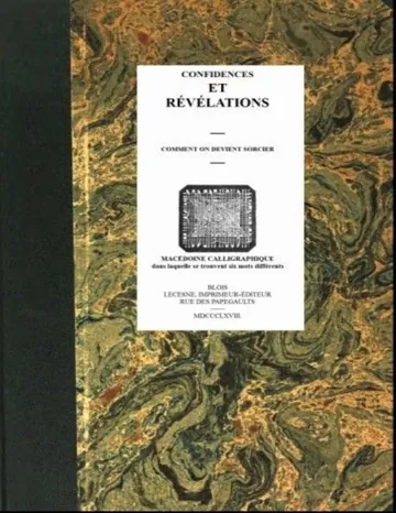 Confidences et Révélations: Comment on devient sorcier de Jean-Eugène Robert-Houdin, couverture du livre