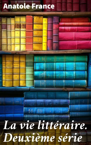 La vie littéraire. Deuxième série d’Anatole France, couverture du livre