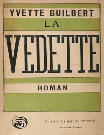 La Vedette de Yvette Guilbert, couverture du livre