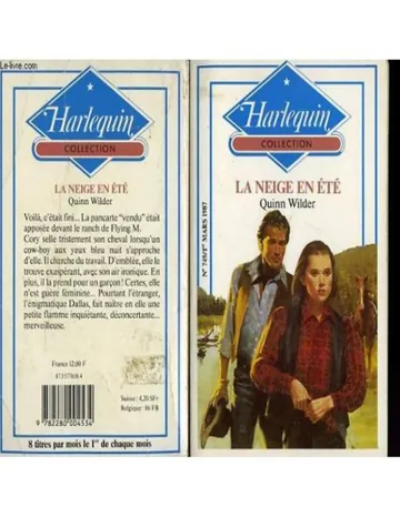 la neige en été de quinn wilder, couverture du livre