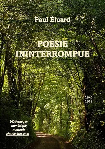 Poésie ininterrompue de Paul Éluard, couverture du livre