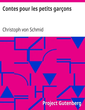 Contes pour les petits garçons de Christoph von Schmid, couverture du livre