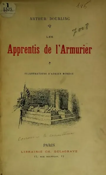 Les Apprentis de l’armurier d’Arthur Dourliac, couverture du livre