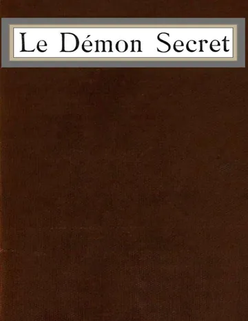 Le Démon Secret d’Auguste Gilbert de Voisins, couverture du livre
