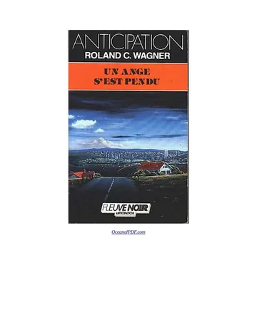 Un ange s'est pendu de Roland Charles Wagner, couverture du livre
