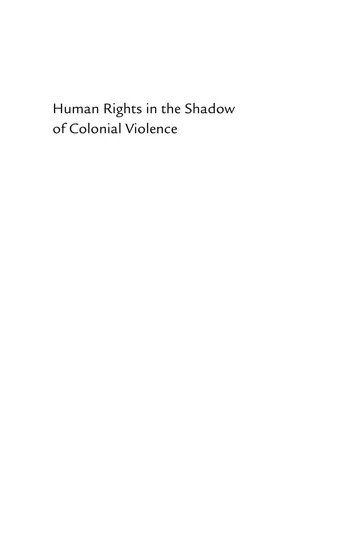 OceanofPDF.com Human Rights in the Shadow of Colonial Violence French Edition de Fabian Klose, couverture du livre