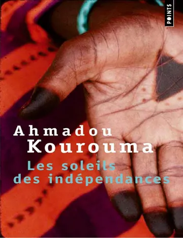 Les Soleils des indépendances d’Ahmadou Kourouma, couverture du livre