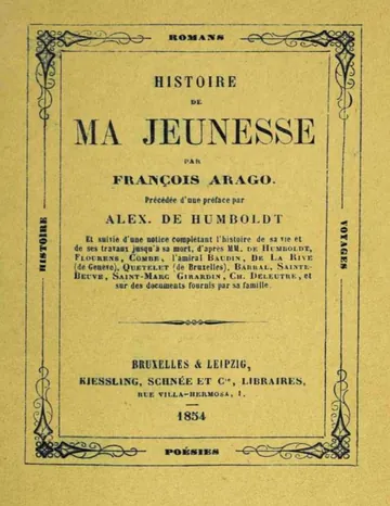 Histoire de ma jeunesse de F. Arago, couverture du livre
