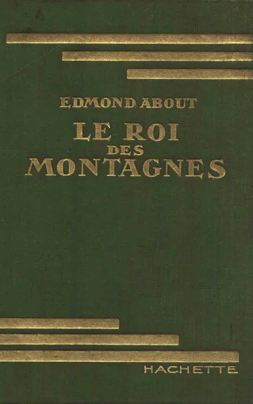 Le roi des montagnes d’Edmond About, couverture du livre