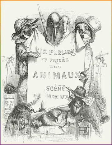 Vie privée et publique des animaux d’Unknown, couverture du livre