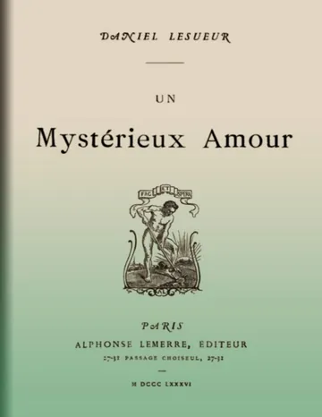 Un mystérieux amour de Daniel Lesueur, couverture du livre