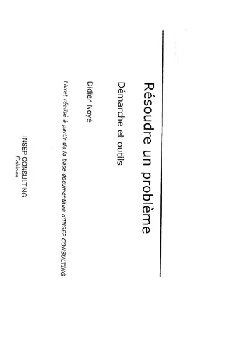 OceanofPDF.com Resoudre un probleme French Edition de Didier Noye, couverture du livre