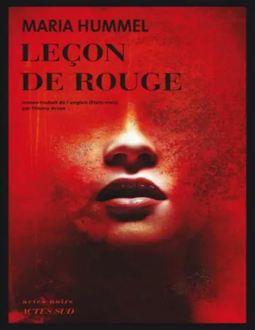 Leçon de rouge de Maria Hummel, couverture du livre