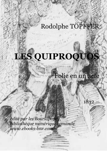 Les Quiproquos de Rodolphe Töpffer, couverture du livre