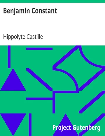 Benjamin Constant d’Hippolyte Castille, couverture du livre