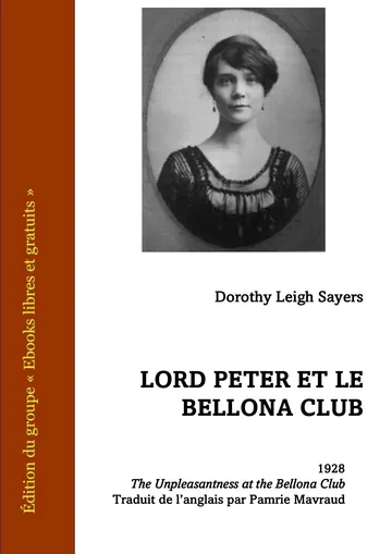 Lord Peter et le Bellona club de Dorothy Leigh Sayers, couverture du livre