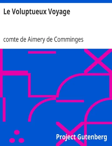 Le Voluptueux Voyage de comte de Aimery de Comminges, couverture du livre