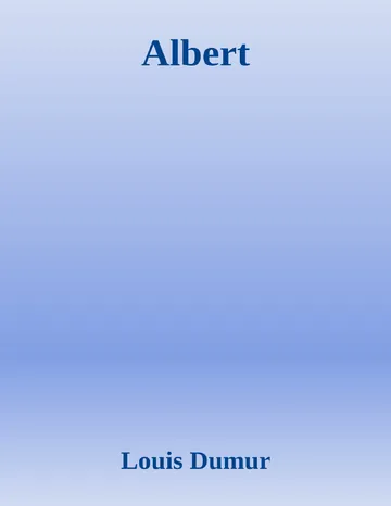 Albert de Louis Dumur, couverture du livre